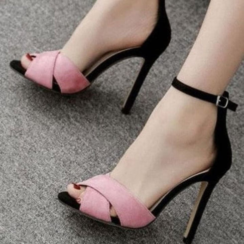 Black & Blush Stilettos